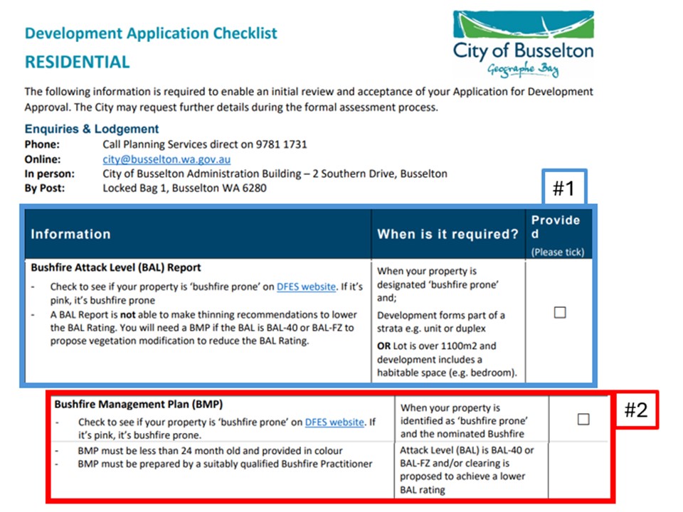 BAL Assessment Process in Busselton