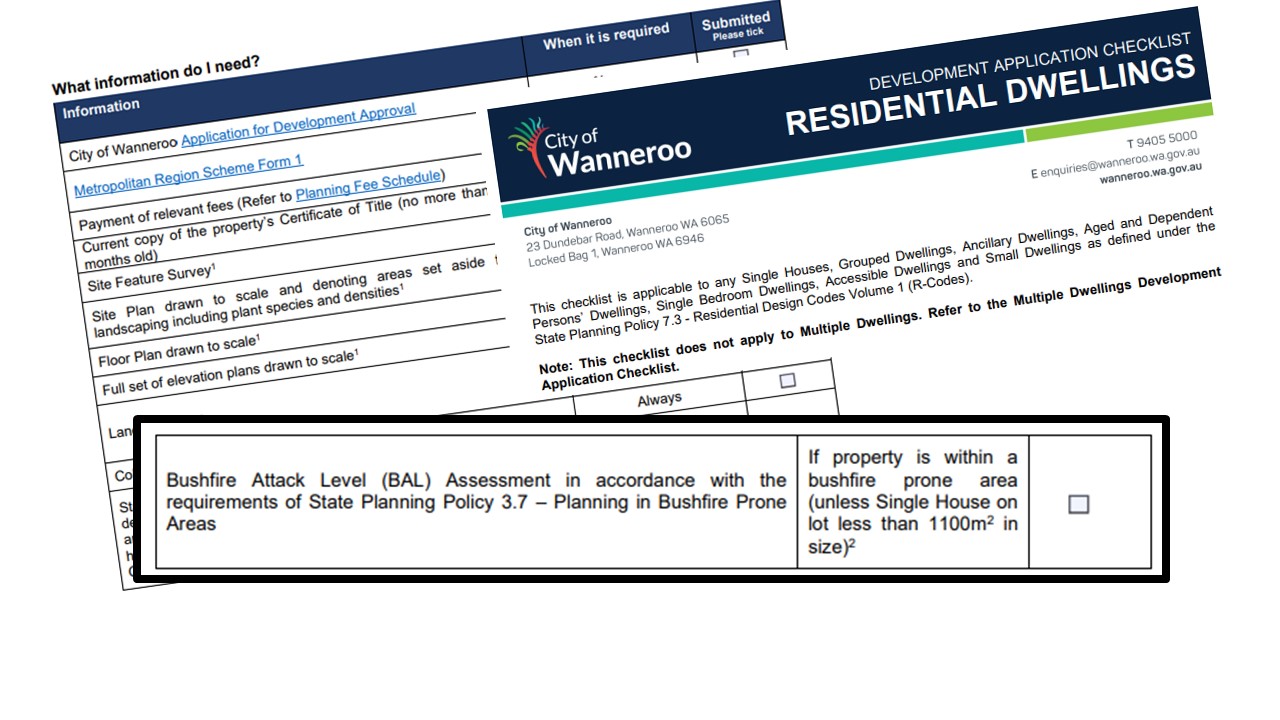 City of Wanneroo BAL Assessments